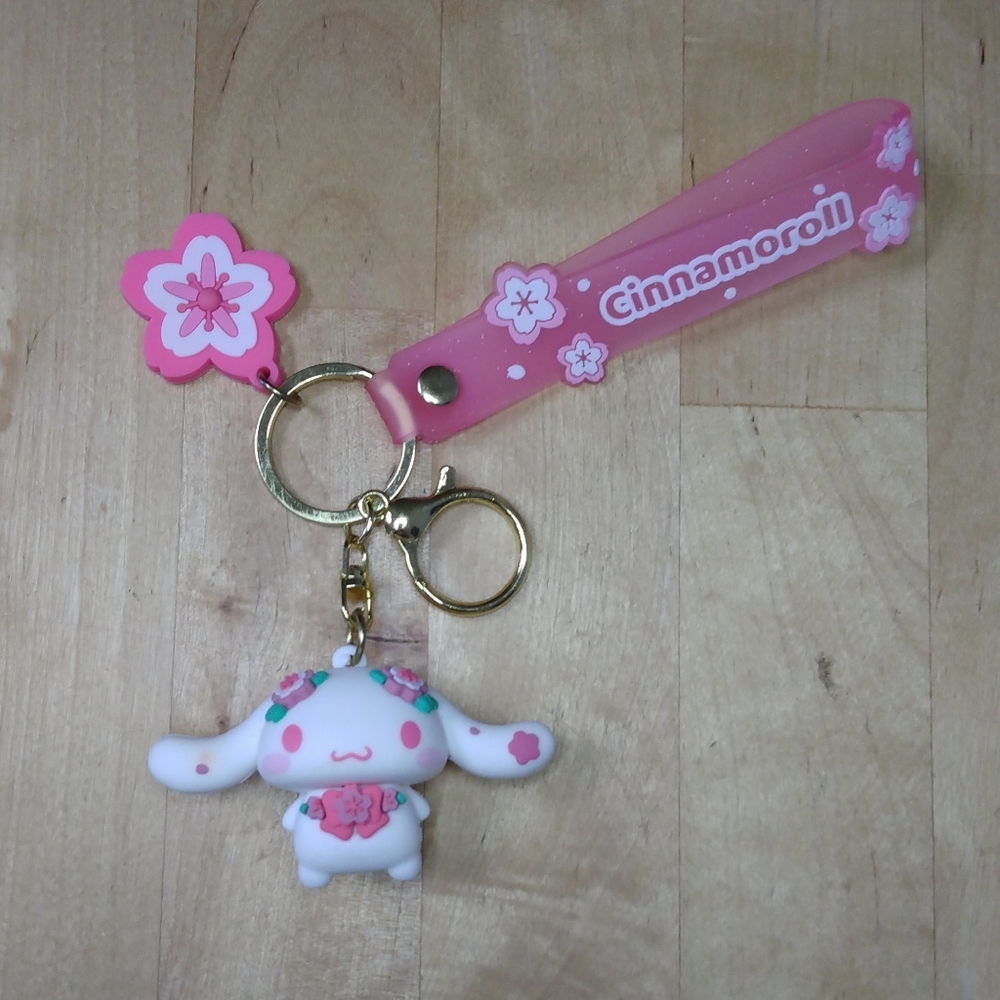 Cinnamaroll Sakura 3D Keychain